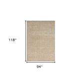 8' x 10' Beige Geometric Area Rug